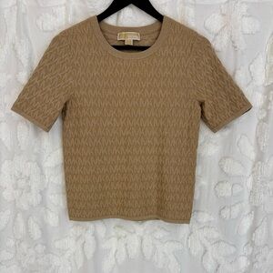 Michael Kors Gold Logo Sweater Small